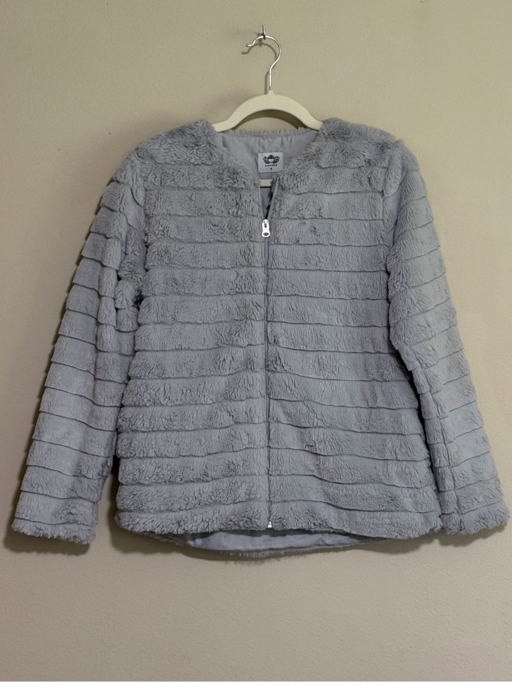 Katydid Plush Zip-Front Bomber Jacket